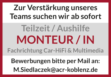 Monteur gesucht